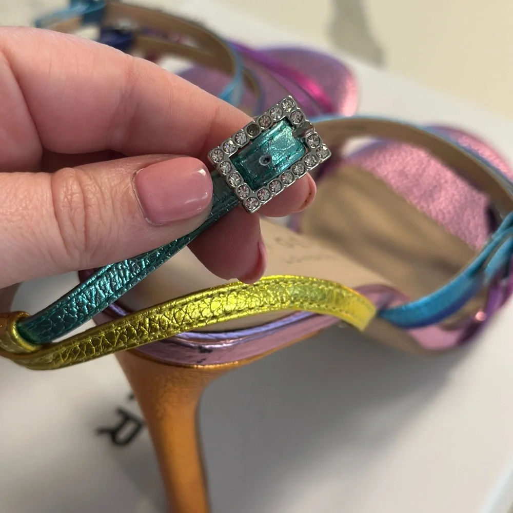 Kurk Geiger Rainbow Heels Size 6.5 - Picture 5 of 8